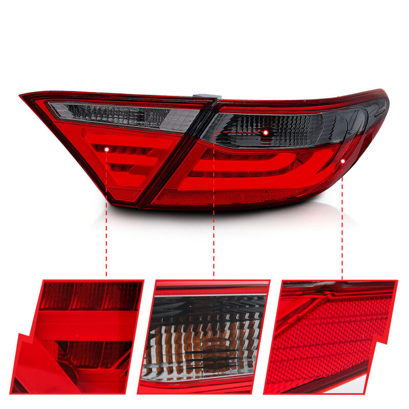 

ANZO 321336 - ANZ321336 - ANZO 2015-2016 Toyota Camry LED Taillights Smoke - Shipped in Europe - Tuningsupply.com
