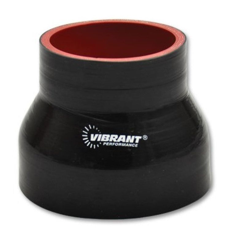 Vibrant 4 Ply Reducer Couper 3in ID x 3.75in ID x 3in Long - Black-Silicone Couplers & Hoses-Vibrant-VIB19737-SMINKpower Performance Parts