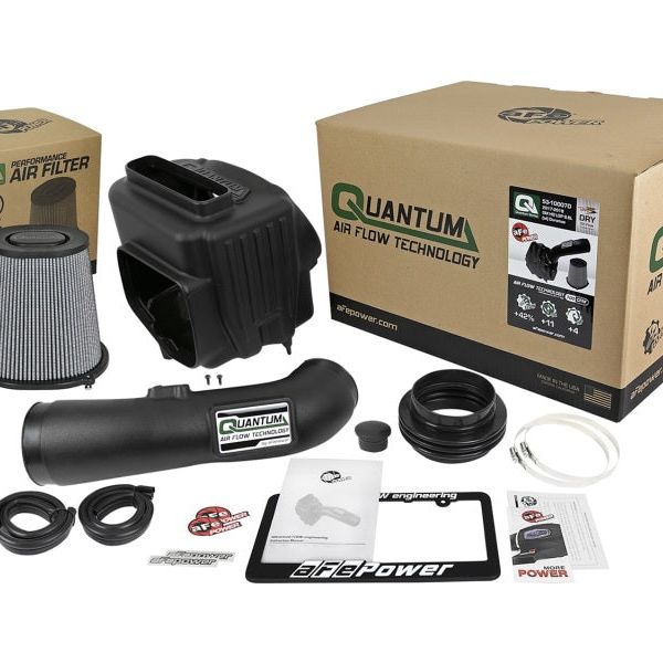 aFe Quantum Pro DRY S Cold Air Intake System 17-18 GM/Chevy Duramax V8-6.6L L5P - Dry-tuningsupply.com