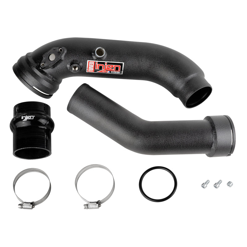 16-20 BMW L6-3.0L/ Turbo/ Twin Turbo/L4-2.0L/ L6-2.5L Wrinkle Black Turbo SES Intercooler Pipes-tuningsupply.com