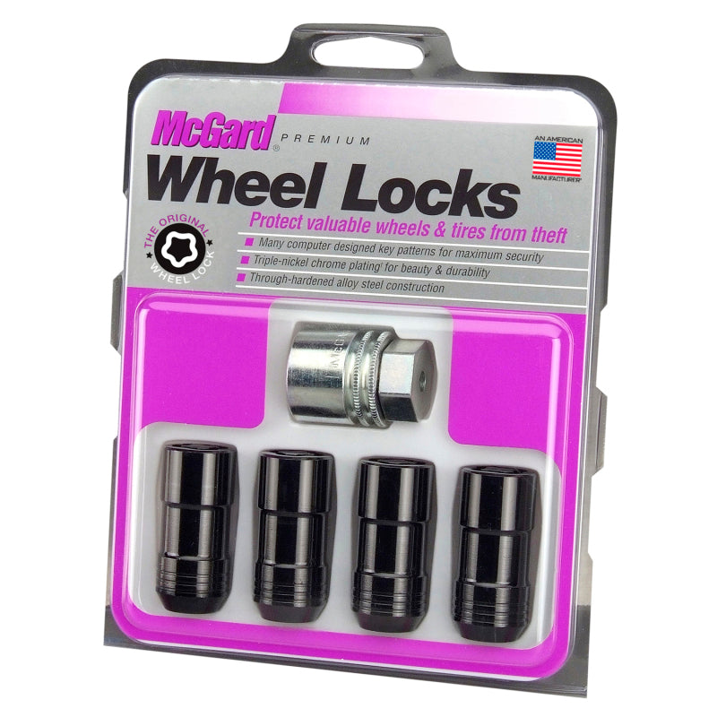 

McGard 24208 - MCG24208 - McGard Wheel Lock Nut Set - 4pk. (Cone Seat) M14X2.0 / 13/16 Hex / 2.25in. Length - Black - Shipped in Europe - Tuningsupply.com
