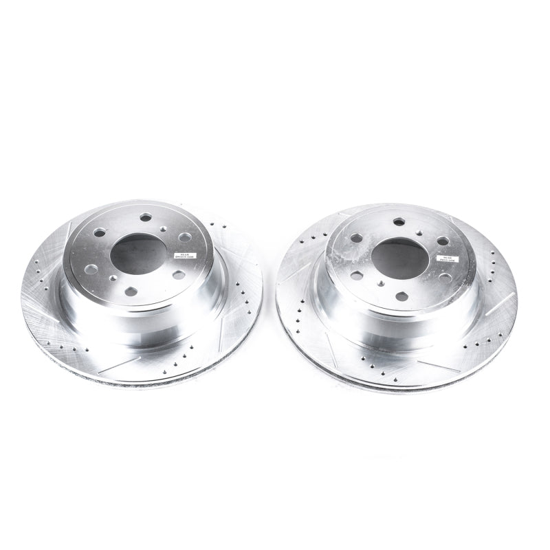 Power Stop 07-18 Chevrolet Silverado 1500 Rear Evolution Drilled & Slotted Rotors - Pair-tuningsupply.com