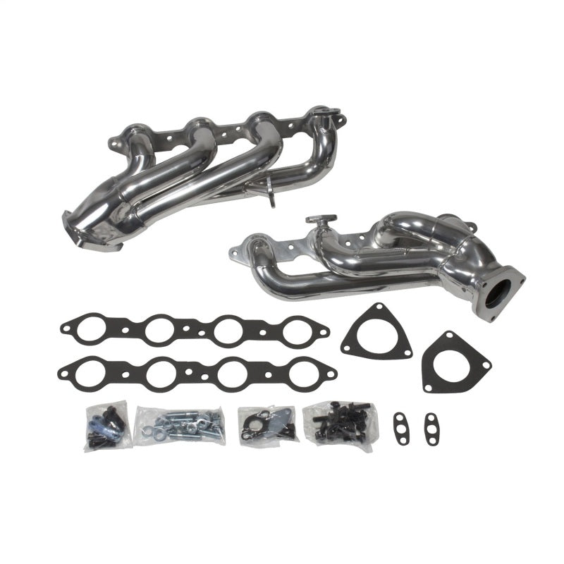 BBK 99-04 GM Truck SUV 4.8 5.3 Shorty Tuned Length Exhaust Headers - 1-3/4 Titanium Ceramic-tuningsupply.com