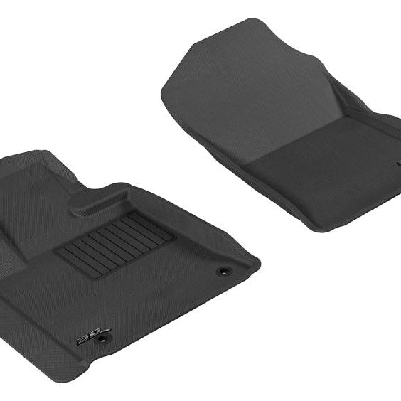 3D MAXpider 2012-2020 Toyota Tundra Reg/DBL/Crewmax/Sequoia Kagu 1st Row Floormat - Black-tuningsupply.com