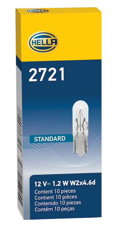 

Hella  - HELLA2721 - Hella Bulb 2721 12V 1.2W W2x4.6d T1.5 - Shipped in Europe - Tuningsupply.com
