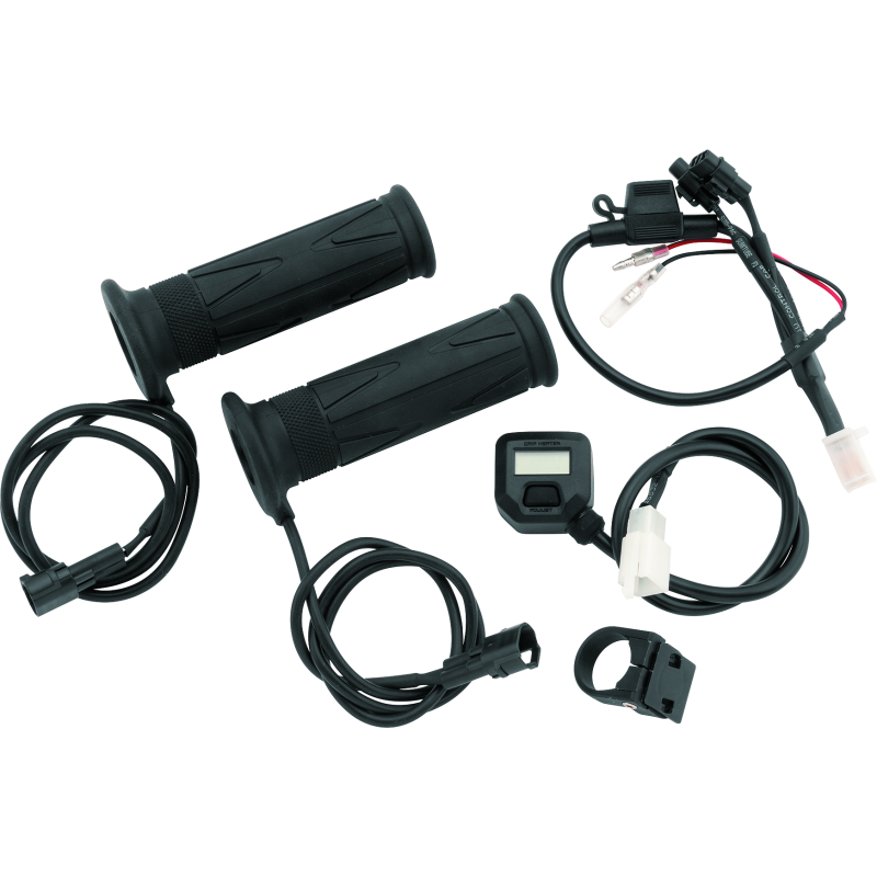 BikeMaster 7/8in Heated Grips w/ LCD Switch-tuningsupply.com