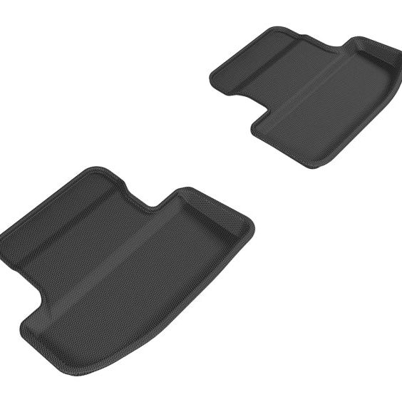 3D MAXpider 2015-2020 Ford Mustang Kagu 2nd Row Floormats - Black-tuningsupply.com