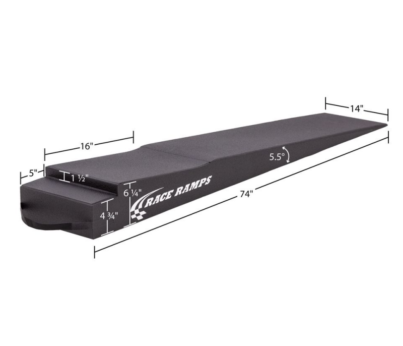 Race Ramps 7in. Trailer Ramp w/ Flap Cut-Out - 5.5 Degree Approach Angle-tuningsupply.com