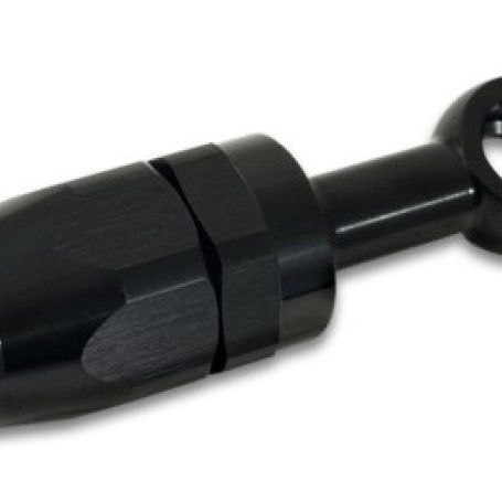 Vibrant -8AN Banjo Hose End Fitting for use with M12 or 7/16in Banjo Bolt - Aluminum Black-Fittings-Vibrant-VIB24083-SMINKpower Performance Parts