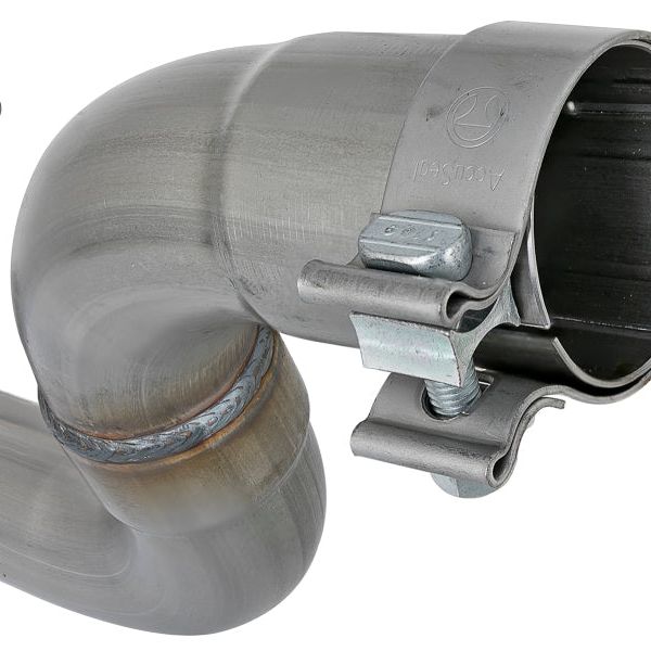 aFe MACH Force-Xp Axle-Back Exhaust System w/Black Tip 18-20 Jeep Wrangler L4-2.0T / V6-3.6L-tuningsupply.com