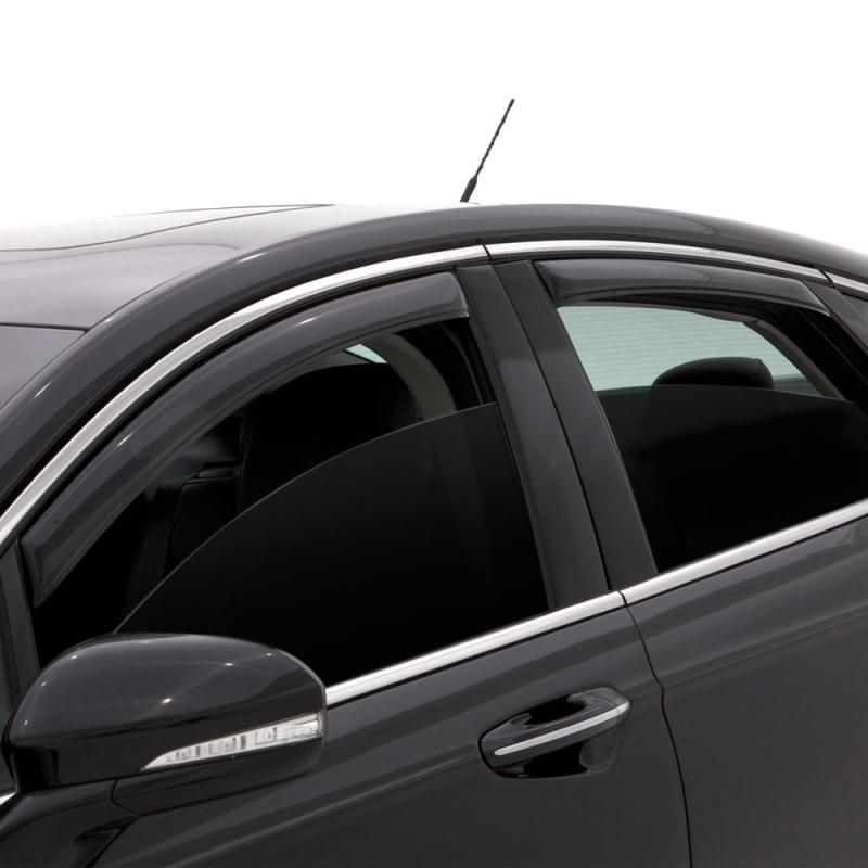 AVS 03-08 Honda Pilot Ventvisor In-Channel Front & Rear Window Deflectors 4pc - Smoke-tuningsupply.com