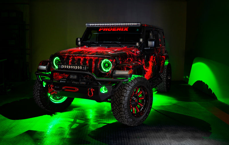 Oracle Bluetooth + RF Underbody Rock Light Kit - 4 PCS - ColorSHIFT SEE WARRANTY-tuningsupply.com