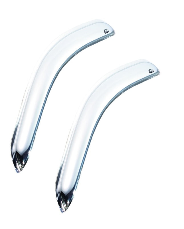 AVS 99-07 Chevy Silverado 1500 Standard Cab Outside Mount Front Window Ventvisor 2pc - Chrome-tuningsupply.com