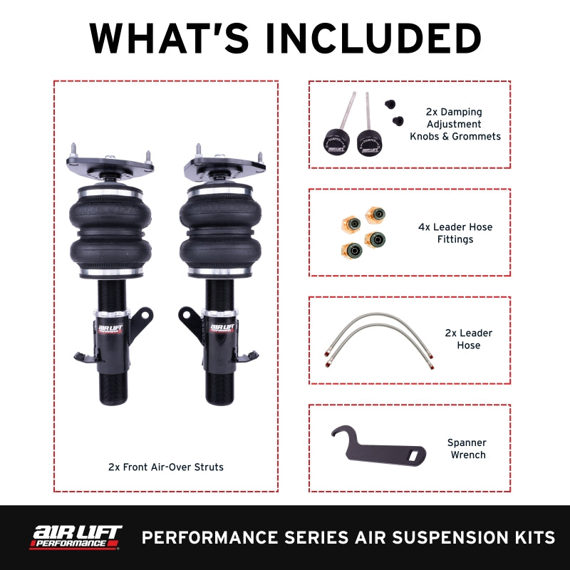 

Air Lift 76006 - ALF76006 - Air Lift Performance 12-25 Subaru BRZ / 12-20 Toyota GT86 Front Air Suspension Kit - Shipped in Europe - Tuningsupply.com
