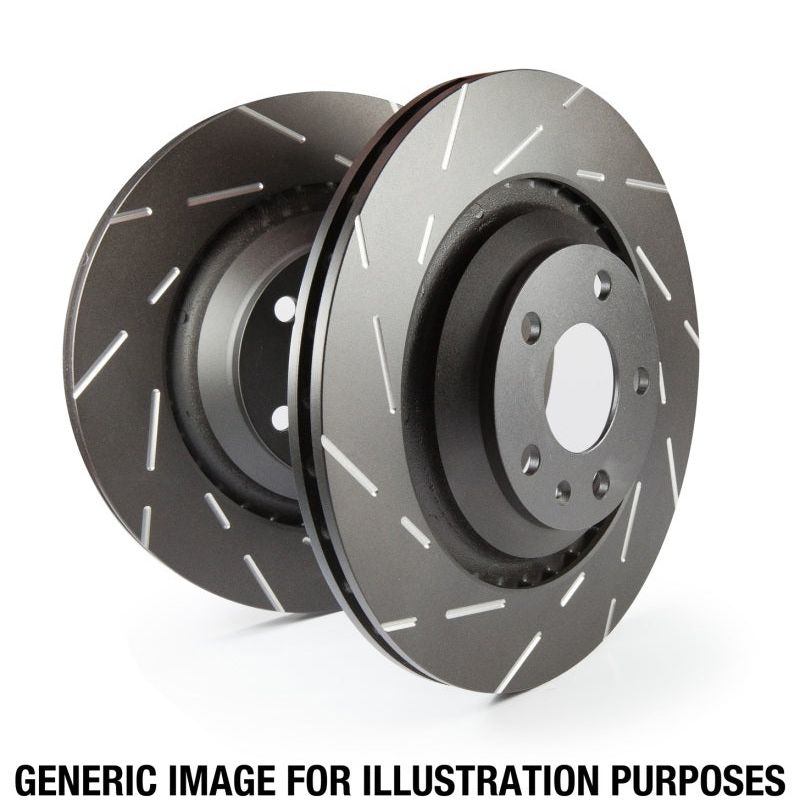 EBC 01-03 Mazda Miata MX5 1.8 (Sports Suspension) USR Slotted Front Rotors-tuningsupply.com