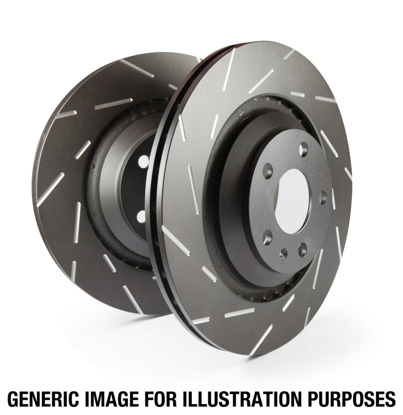 EBC 15+ Ford F150 2.7 Twin Turbo (2WD) USR Slotted Rear Rotors-tuningsupply.com