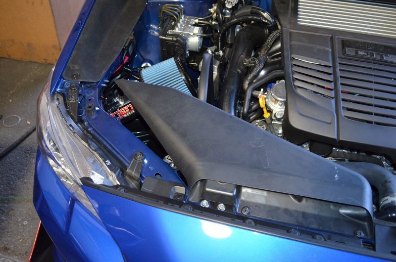 Injen 2015+ Subaru WRX 2.0L 4 Cyl (Turbo) Wrinkle Red Short Ram Intake w/ MR Tech and Heat Shield-tuningsupply.com