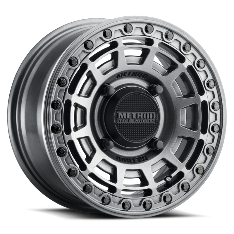 
  

Method Wheels  - MRWMR415570471252B - Method MR415 Beadlock 15x7 / 5+2/38mm Offset / 4x136 / 106mm CB Graphite Wheel - Gloss Graphite Ring - Shipped in Europe - Tuningsupply.com

