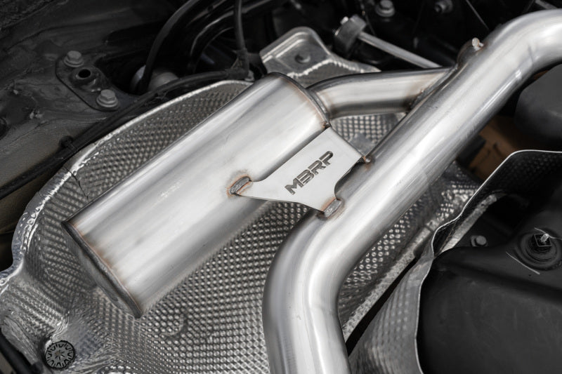 MBRP 2022 VW Golf GTI MK8 T304 SS 3in Cat-Back Exhaust 2.5in Dual Split Rear w/ Carbon Fiber Tips-tuningsupply.com