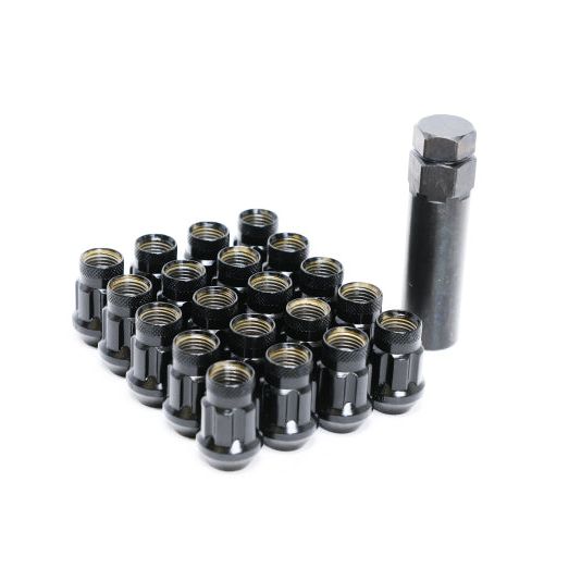 Wheel Mate Monster Lug 35 Short Lug Nut Set of 20 - Black 14x1.50-Lug Nuts-Wheel Mate-WHM33000B-SMINKpower Performance Parts