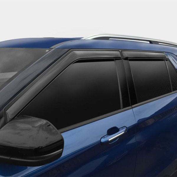 AVS 2020 Ford Explorer Ventvisor Outside Mount Window Deflectors 4pc - Smoke-tuningsupply.com