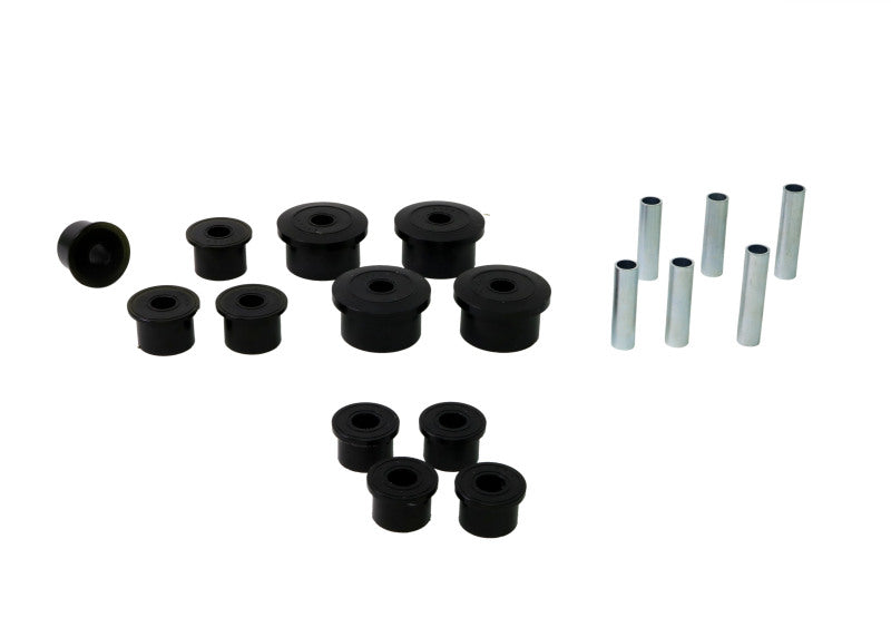 
  

Whiteline W73819 - WHLW73819 - Whiteline 1986-1999 Jeep Cherokee Spring - Eye Front/Rear And Shackle Bushing - Shipped in Europe - Tuningsupply.com

