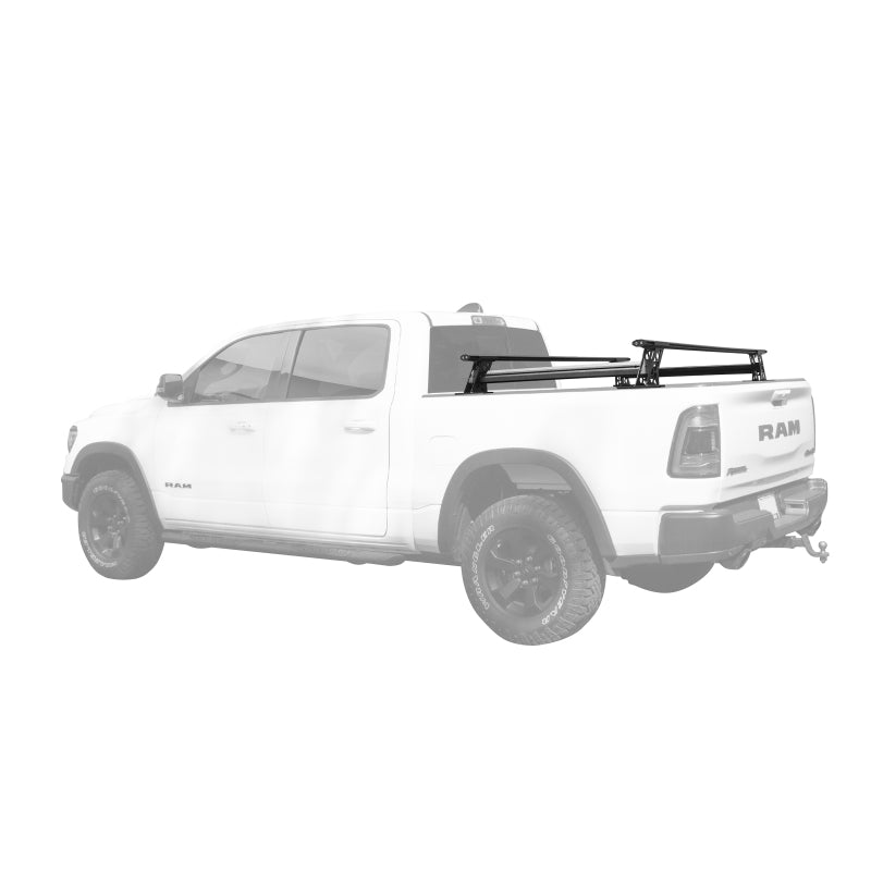 Go Rhino 15-22 Ford F-150 / 07-21 Toy. Tundra XRS Cross Bars Kit - Tex Blk (Attch Tonneau Cvr T-Trk)-tuningsupply.com