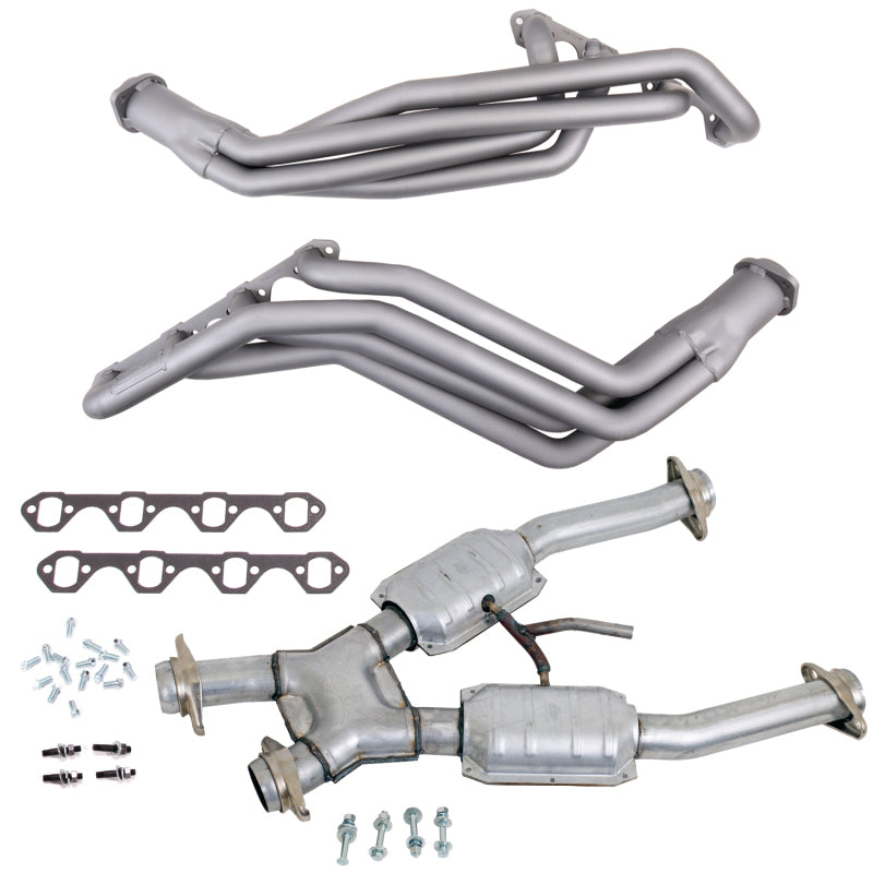 BBK 94-95 Ford Mustang 5.0L 1-5/8 Long Tube Headers w/High Flow Catted X-Pipe (Ti Ceramic)-tuningsupply.com