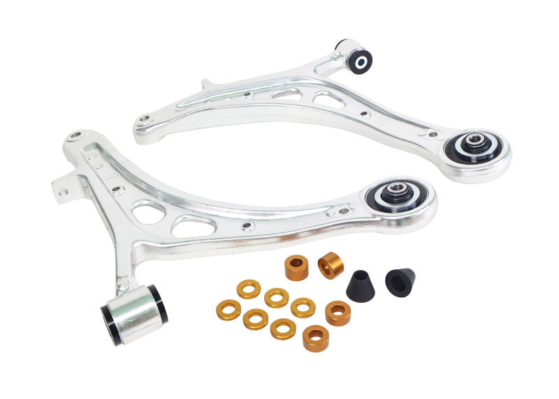 

Whiteline KTA407 - WHLKTA407 - Whiteline 17-21 Subaru WRX/STI Front Lower Control Arms w/ Caster Correction - Shipped in Europe - Tuningsupply.com
