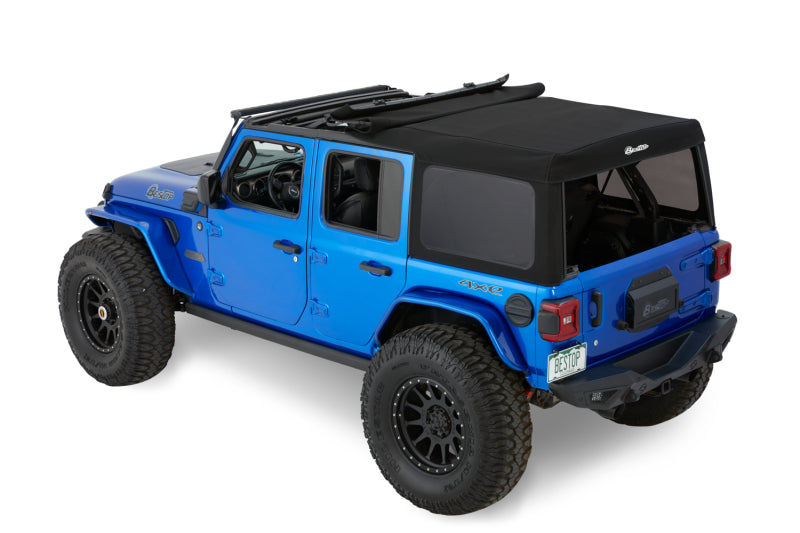 

Bestop 54726-17 - BES54726-17 - Bestop 18-26 Jeep Wrangler JL 4-Door Supertop (Premium Black Twill) - Shipped in Europe - Tuningsupply.com
