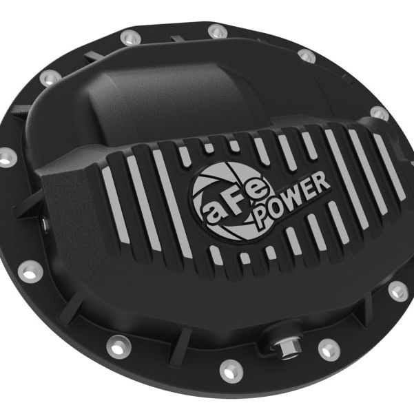 aFe Power Pro Series Rear Differential Cover Black w/ Machined Fins 13-18 RAM Diesel Trucks L6-6.7L-tuningsupply.com