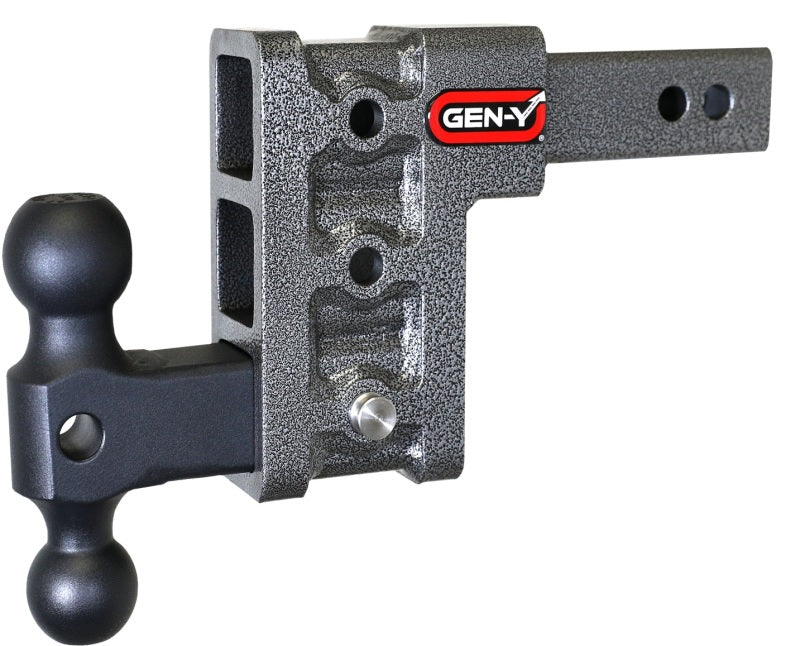 Gen-Y Mega Duty 2in Shank 5in Drop 1.5K TW 10K Hitch w/GH-031 Dual-Ball-tuningsupply.com