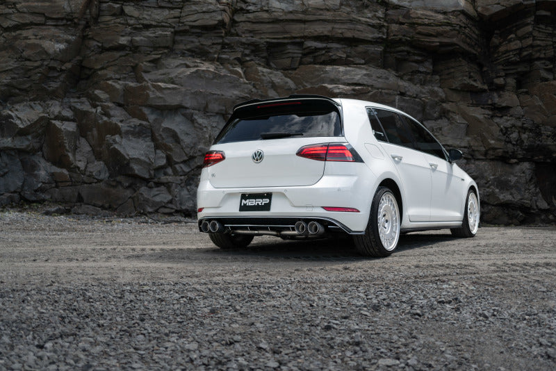 MBRP 15-19 VW Golf R MK7/MK7.5 3in T304 Cat Back Exhaust w/ Carbon Fiber Tips-tuningsupply.com