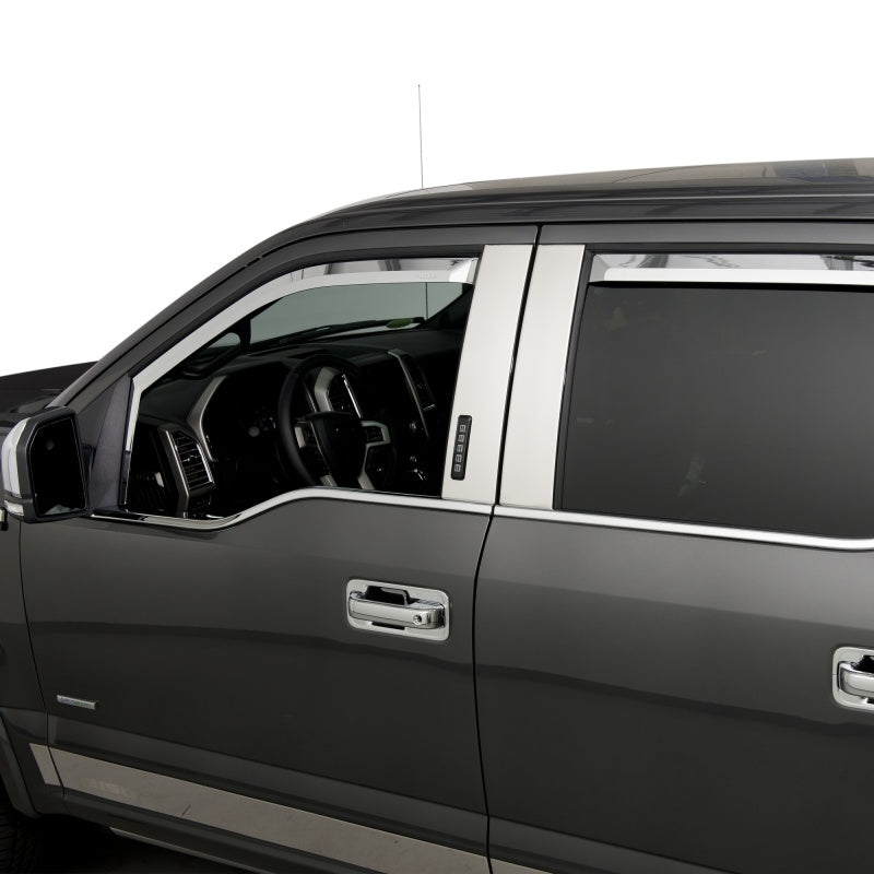 

Putco 480065 - PUT480065 - Putco 17-20 Ford SuperDuty - Crew Cab (Set of 4) Element Chrome Window Visors - Shipped in Europe - Tuningsupply.com
