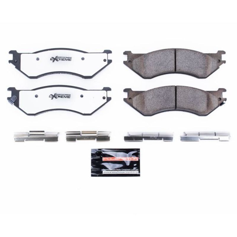 Power Stop 01-08 Dodge Ram 2500 Rear Z36 Truck & Tow Brake Pads w/Hardware-tuningsupply.com