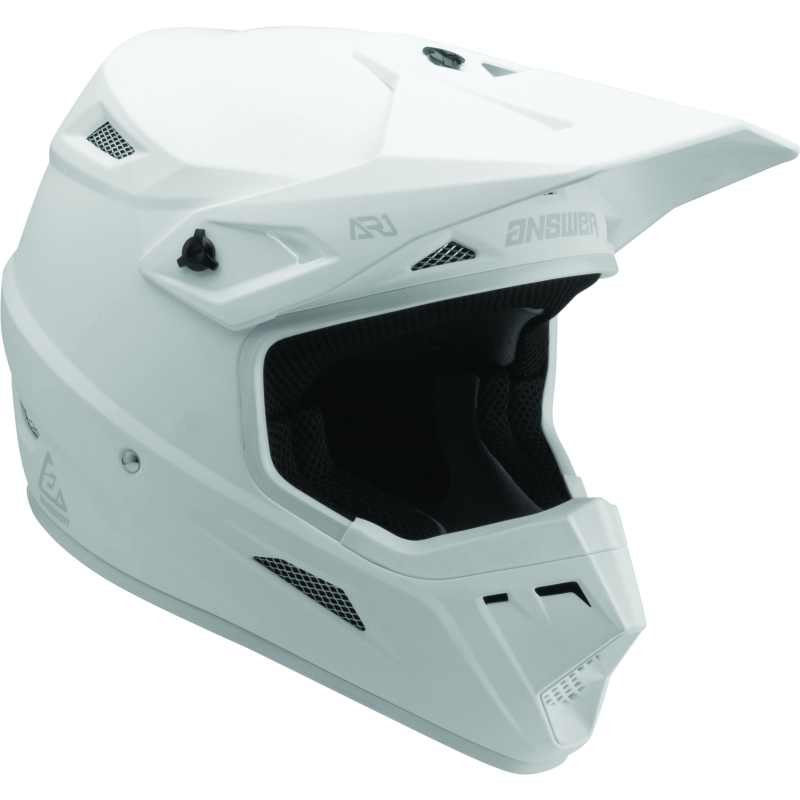 Answer AR1 Solid Helmet White - Medium-tuningsupply.com