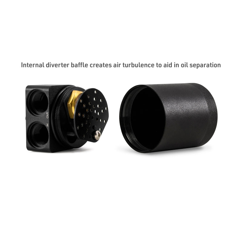 

Mishimoto MMBCC-RAM-25 - MISMMBCC-RAM-25 - Mishimoto 2025+ RAM 1500 3.0L Hurricane Baffled Oil Catch Can Kit - Black - Shipped in Europe - Tuningsupply.com
