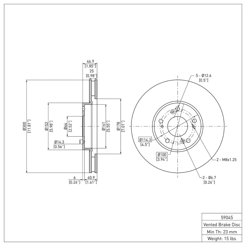 

DFC 600-59045 - DFC600-59045 - DFC 06-15 Honda Civic Front Brake Rotor - Shipped in Europe - Tuningsupply.com
