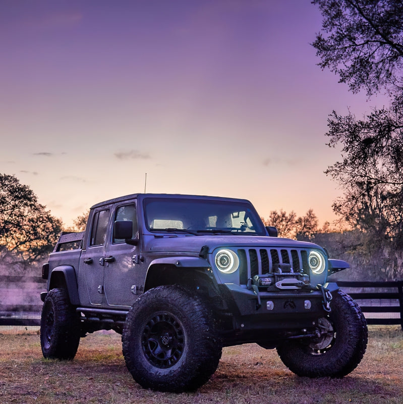 Oracle Oculus Bi-LED Projector Headlights for Jeep JL/Gladiator JT - Matte Blk - 5500K SEE WARRANTY-tuningsupply.com