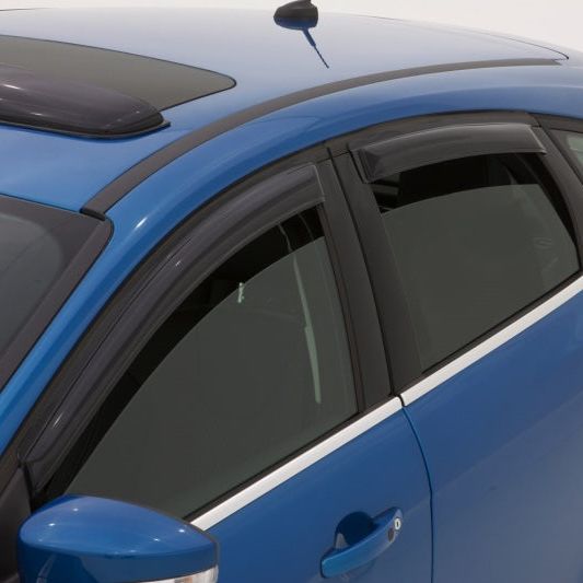 AVS 12-18 Ford Focus Ventvisor Outside Mount Window Deflectors 4pc - Smoke-tuningsupply.com