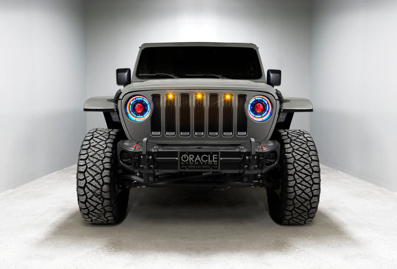 Oracle Oculus Bi-LED Projector Headlights for Jeep JL/Gladiator JT - w/ Simple Cntrl SEE WARRANTY-tuningsupply.com