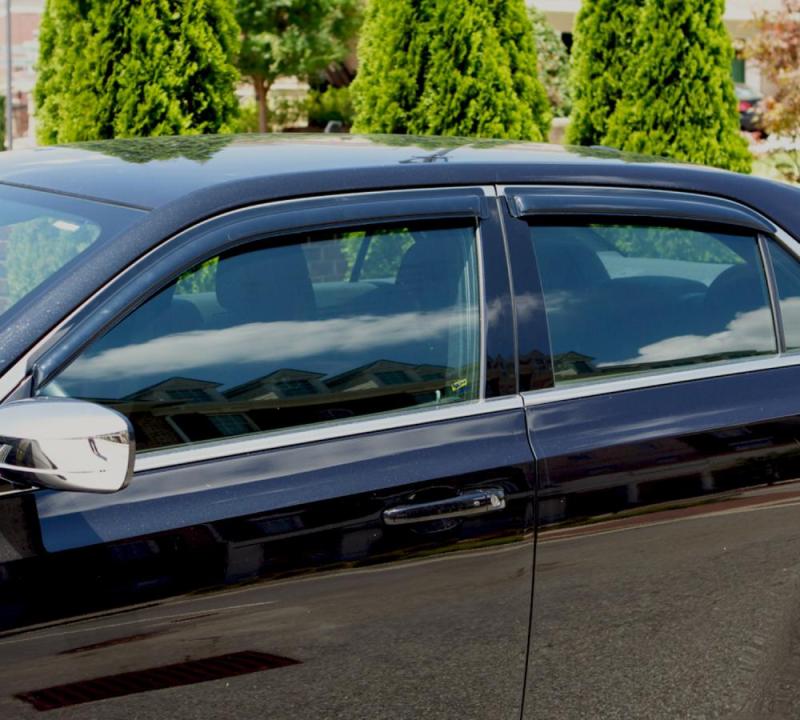 AVS 15-18 Nissan Murano Ventvisor Outside Mount Window Deflectors 4pc - Smoke-tuningsupply.com