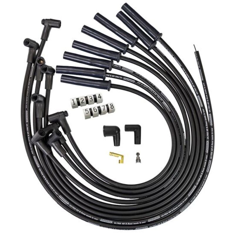 

Moroso 73761 - MOR73761 - Moroso GM BBC 366-454 HEI-Style w/o Coil In Cap Ultra 40 8.5mm Multi-Angle Spark Plug Wire Set - Blk - Shipped in Europe - Tuningsupply.com

