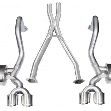 Corsa 1997-2004 Chevrolet Corvette C5 Z06 5.7L V8 Polished Xtreme Cat-Back + XO Exhaust-tuningsupply.com