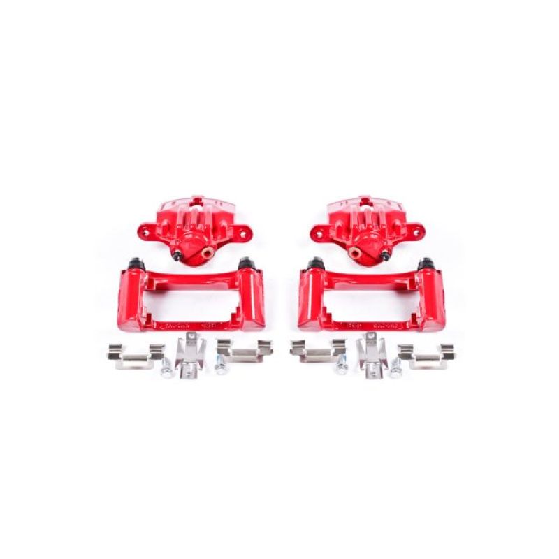 Power Stop 98-02 Chevrolet Camaro Rear Red Calipers w/Brackets - Pair-tuningsupply.com