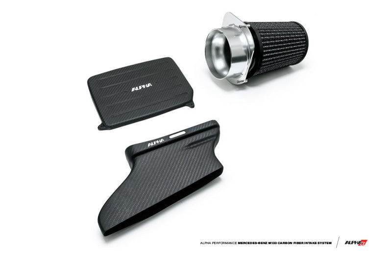 AMS Performance 14-18 Mercedes-Benz CLA 45 AMG 2.0T Alpha Intake System w/Carbon Fiber Duct & Lid-tuningsupply.com