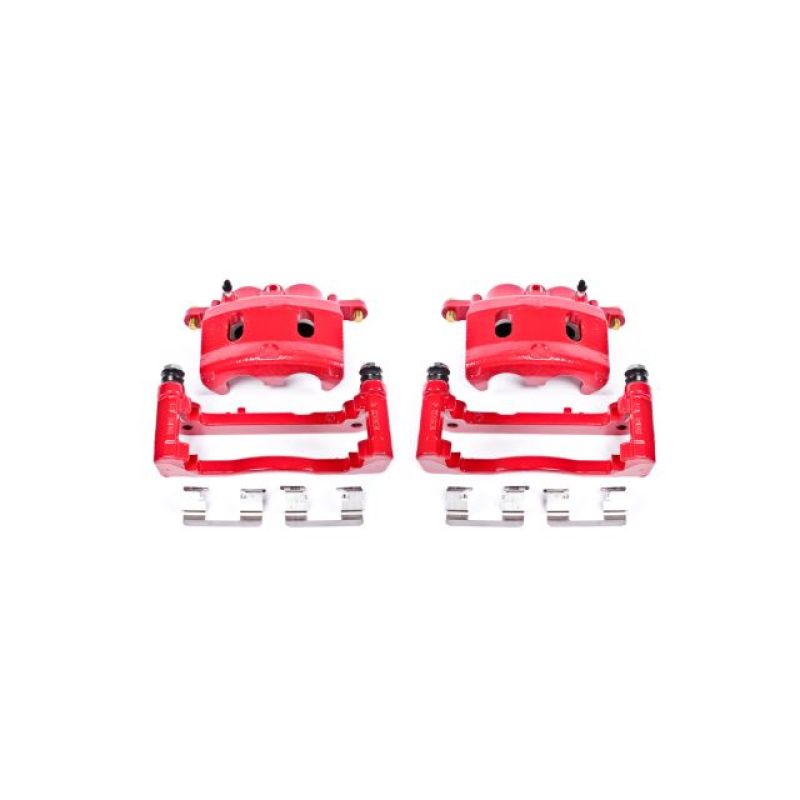 Power Stop 07-08 Cadillac Escalade Front Red Calipers w/Brackets - Pair-tuningsupply.com