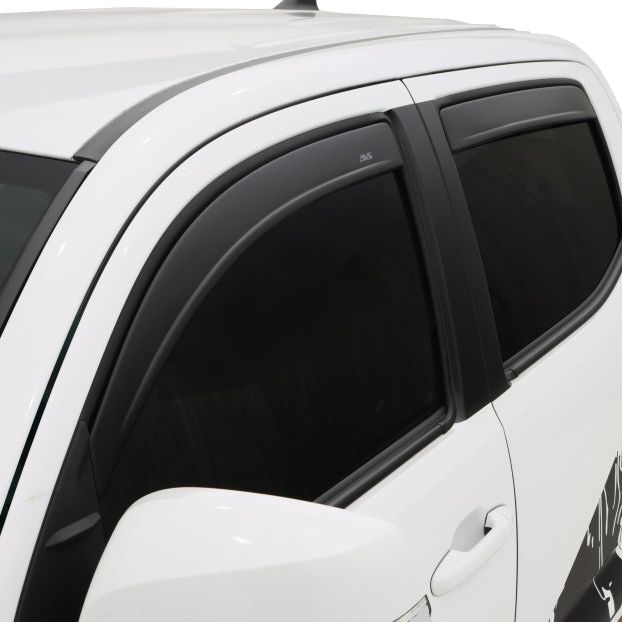 AVS 16-18 Toyota Tacoma Double Cab Ventvisor In-Channel Window Deflectors 4pc - Matte Black-tuningsupply.com