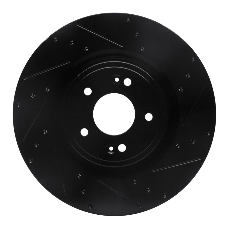 

R1 Concepts 633-21038R - RNC633-21038R - R1 18-22 Genesis G70 Front Right Drilled & Slotted Black Brake Rotor - Shipped in Europe - Tuningsupply.com
