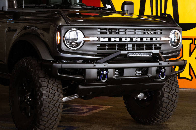 DV8 Offroad 21-22 Ford Bronco Factory Modular Front Bumper Bull Bar-tuningsupply.com